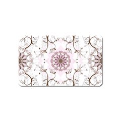 Floral Flora Flower Seamless Pattern Magnet (name Card) by Bedest