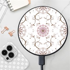 Floral Flora Flower Seamless Pattern Wireless Fast Charger(black) by Bedest