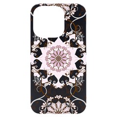 Floral Flora Flower Seamless Pattern Iphone 14 Pro Black Uv Print Case by Bedest