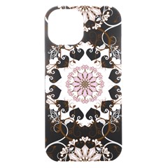 Floral Flora Flower Seamless Pattern Iphone 15 Plus Black Uv Print Pc Hardshell Case by Bedest