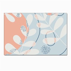 Pattern Plants Leaves Nature Postcard 4 x 6  (pkg Of 10) by Bedest