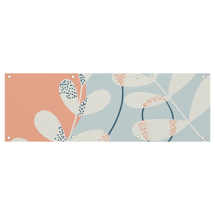 Pattern Plants Leaves Nature Banner and Sign 9  x 3 