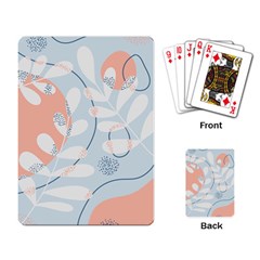 Pattern Plants Leaves Nature Playing Cards Single Design (rectangle)