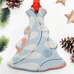 Pattern Plants Leaves Nature Christmas Tree Ornament (two Sides)