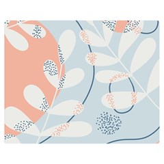 Pattern Plants Leaves Nature Two Sides Premium Plush Fleece Blanket (teen Size) by Bedest