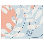 Pattern Plants Leaves Nature Two Sides Premium Plush Fleece Blanket (Teen Size) 60 x50  Blanket Back