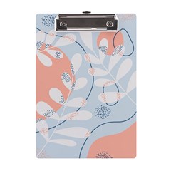 Pattern Plants Leaves Nature A5 Acrylic Clipboard by Bedest