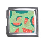 Watermelon Dots Summer Pattern Mega Link Italian Charm (18mm) Front