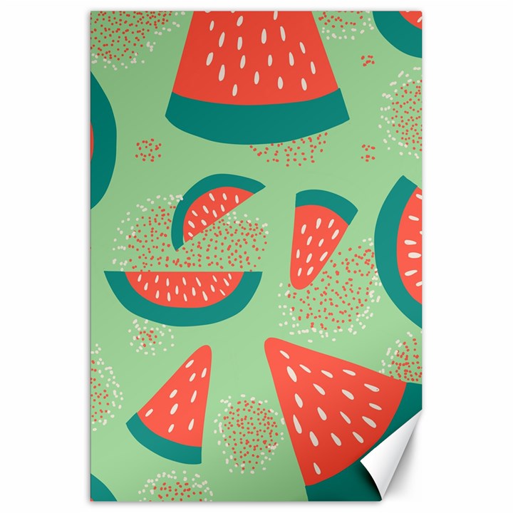 Watermelon Dots Summer Pattern Canvas 20  x 30 