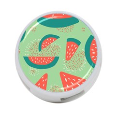 Watermelon Dots Summer Pattern 4-Port USB Hub (One Side)