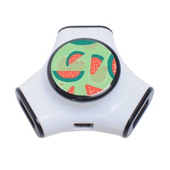 Watermelon Dots Summer Pattern 3-Port USB Hub