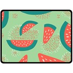 Watermelon Dots Summer Pattern Two Sides Fleece Blanket (Large) 80 x60  Blanket Back