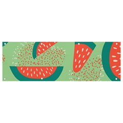 Watermelon Dots Summer Pattern Banner and Sign 9  x 3 