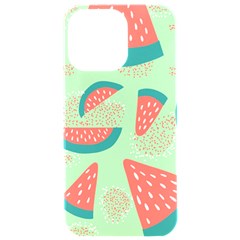 Watermelon Dots Summer Pattern Iphone 15 Pro Max Black Uv Print Pc Hardshell Case by Bedest