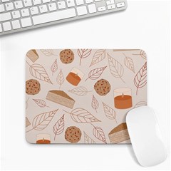 Leaves Cake Cookies Pattern Small Mousepad by Bedest