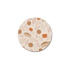 Leaves Cake Cookies Pattern Golf Ball Marker (10 Pack) by Bedest