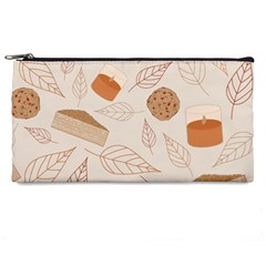 Leaves Cake Cookies Pattern Pencil Case by Bedest