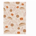 Leaves Cake Cookies Pattern Small Garden Flag (Two Sides) Back