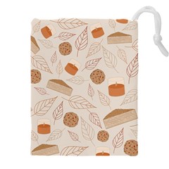 Leaves Cake Cookies Pattern Drawstring Pouch (4xl) by Bedest