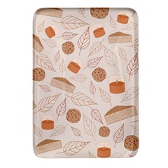 Leaves Cake Cookies Pattern Rectangular Glass Fridge Magnet (4 Pack) by Bedest