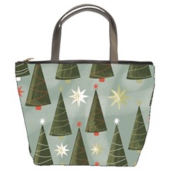 Christmas Trees Pattern Bucket Bag by Bedest