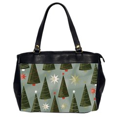 Christmas Trees Pattern Oversize Office Handbag (2 Sides) by Bedest