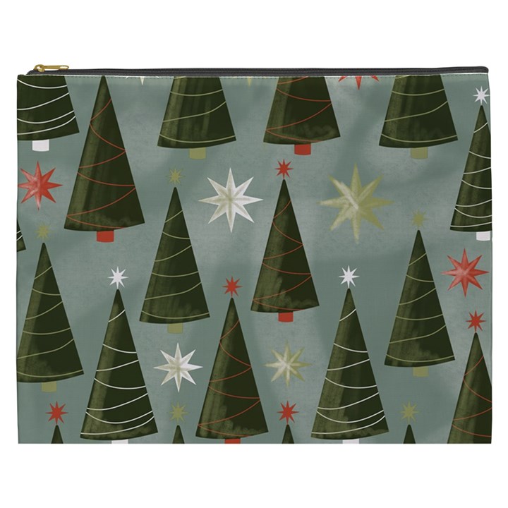 Christmas Trees Pattern Cosmetic Bag (XXXL)