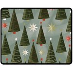 Christmas Trees Pattern Two Sides Fleece Blanket (Medium) 58.8 x47.4  Blanket Front