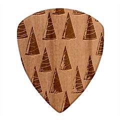 Christmas Trees Pattern Wood Guitar Pick (set Of 10) by Bedest