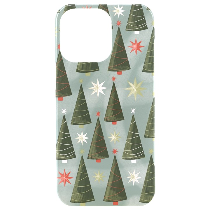 Christmas Trees Pattern iPhone 15 Pro Max Black UV Print PC Hardshell Case