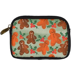 Christmas Cookies Cookie Advent Pattern Digital Camera Leather Case by Bedest