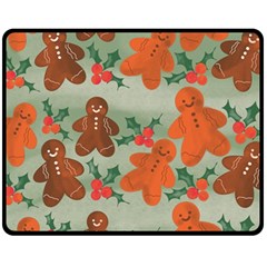 Christmas Cookies Cookie Advent Pattern Two Sides Fleece Blanket (medium) by Bedest