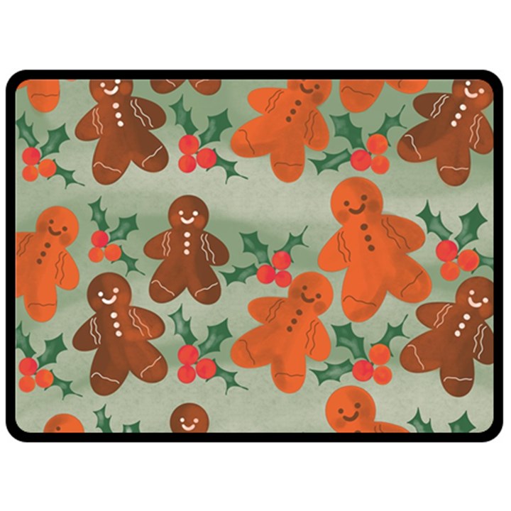 Christmas Cookies Cookie Advent Pattern Two Sides Fleece Blanket (Large)