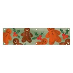 Christmas Cookies Cookie Advent Pattern Banner and Sign 4  x 1  Front