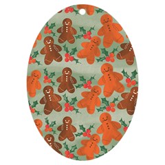 Christmas Cookies Cookie Advent Pattern Uv Print Acrylic Ornament Oval by Bedest