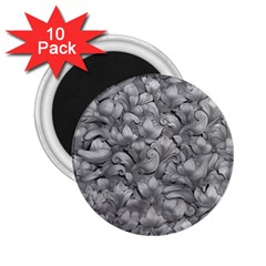 Silver Blossom Elegance Print (ai+human) 2 25  Magnets (10 Pack)  by dflcprintsclothing