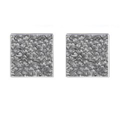 Silver Blossom Elegance Print (ai+human) Cufflinks (square) by dflcprintsclothing