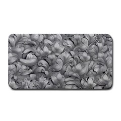 Silver Blossom Elegance Print (ai+human) Medium Bar Mat by dflcprintsclothing