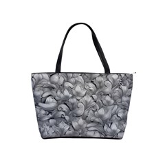 Silver Blossom Elegance Print (ai+human) Classic Shoulder Handbag by dflcprintsclothing