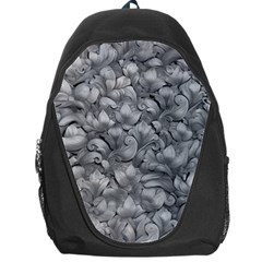 Silver Blossom Elegance Print (ai+human) Backpack Bag