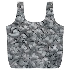 Silver Blossom Elegance Print (ai+human) Full Print Recycle Bag (xxl) by dflcprintsclothing