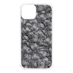 Silver Blossom Elegance Print (ai+human) Iphone 13 Tpu Uv Print Case by dflcprintsclothing