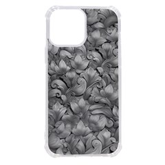 Silver Blossom Elegance Print (ai+human) Iphone 13 Pro Max Tpu Uv Print Case by dflcprintsclothing