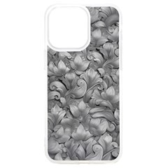 Silver Blossom Elegance Print (ai+human) Iphone 15 Pro Max Tpu Uv Print Case by dflcprintsclothing