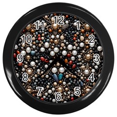 Pearls And Stones Wall Clock (black)