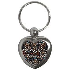 Pearls And Stones Key Chain (heart)