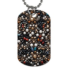 Pearls And Stones Dog Tag (one Side) by dedoma