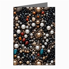 Pearls And Stones Greeting Cards (pkg Of 8) by dedoma