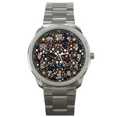 Pearls And Stones Sport Metal Watch