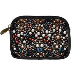 Pearls And Stones Digital Camera Leather Case